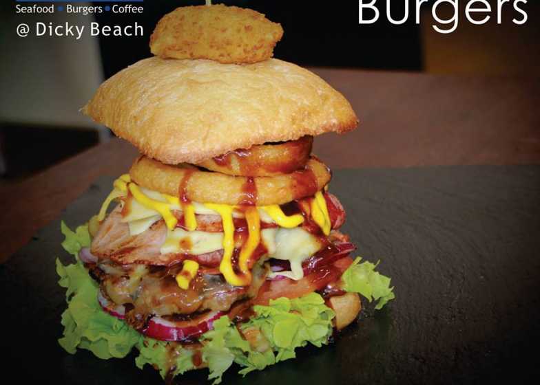 The Americano Burger from Reelax Cafe