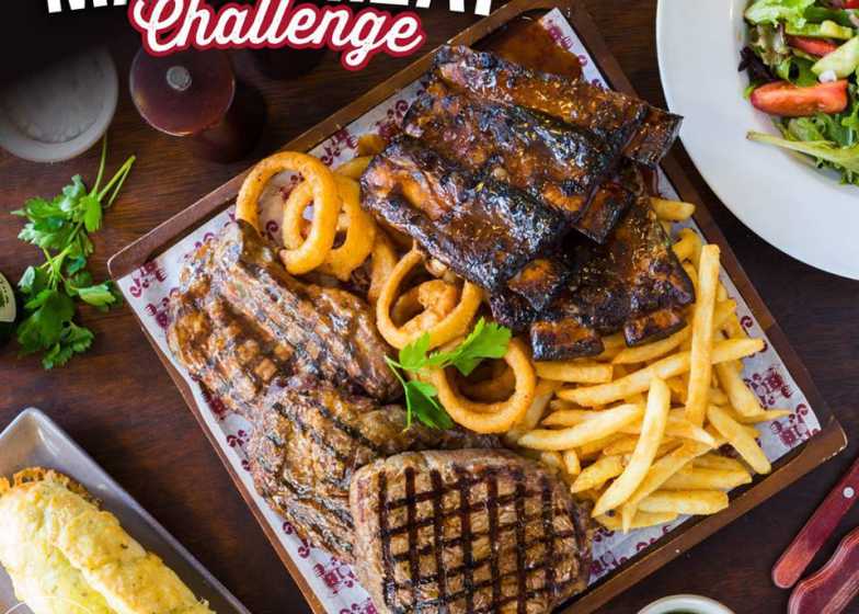 Man vs Meat Challenge at Ribs and Rumps Fortitude Valley