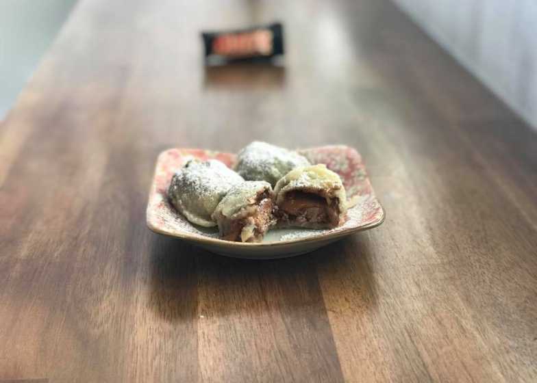 Nutella Gyoza - at On a Roll Sushi Birtinya
