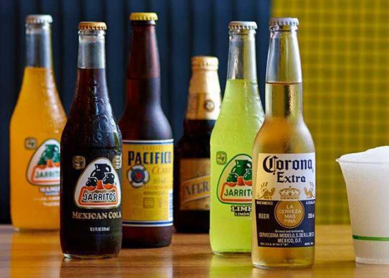 A range of beverages at Guzman y Gomez