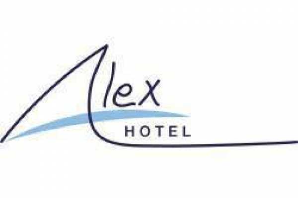 Alex Hotel and Blue Bar Logo