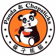 Panda & Chopsticks Buddina Logo